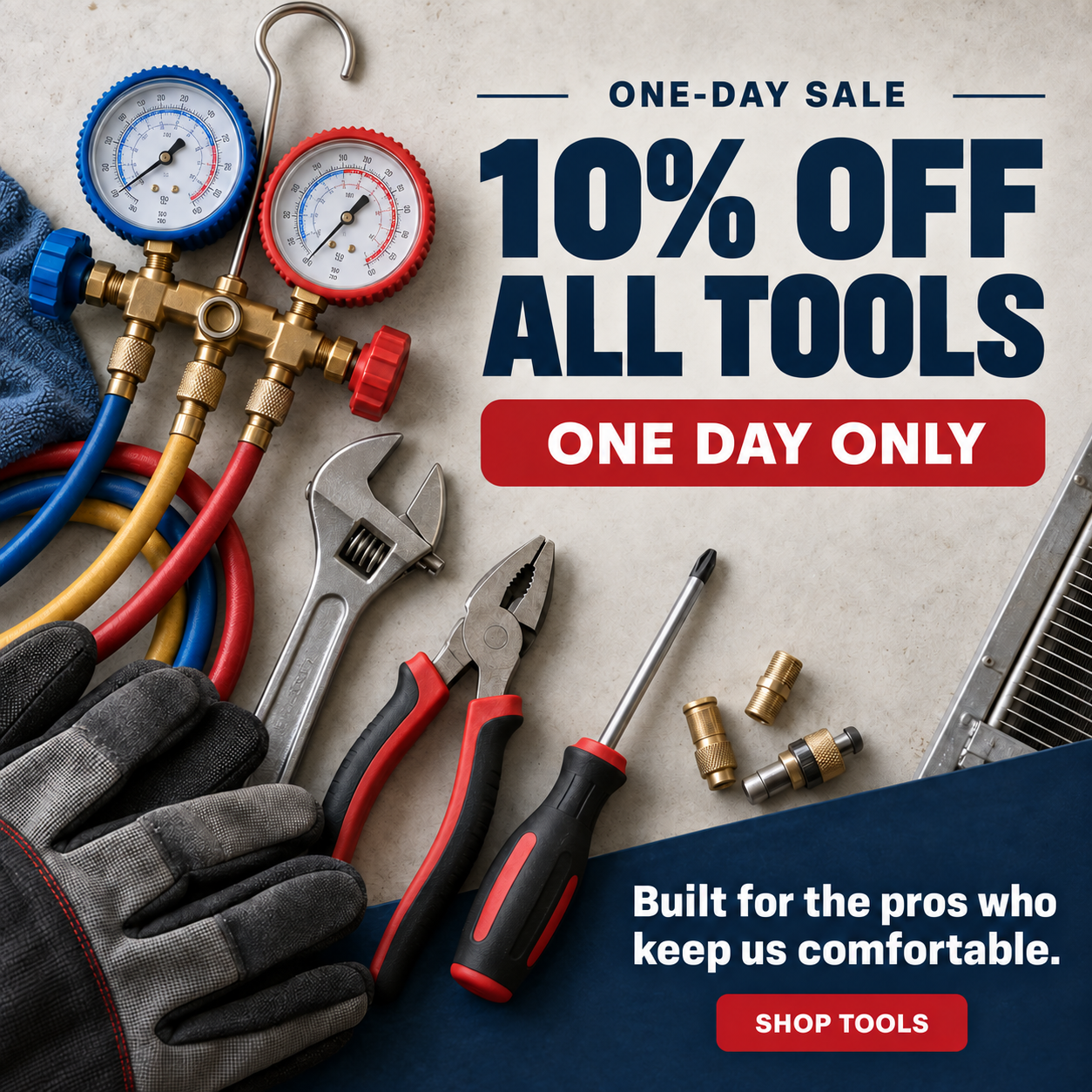 One-day tools sale promotion