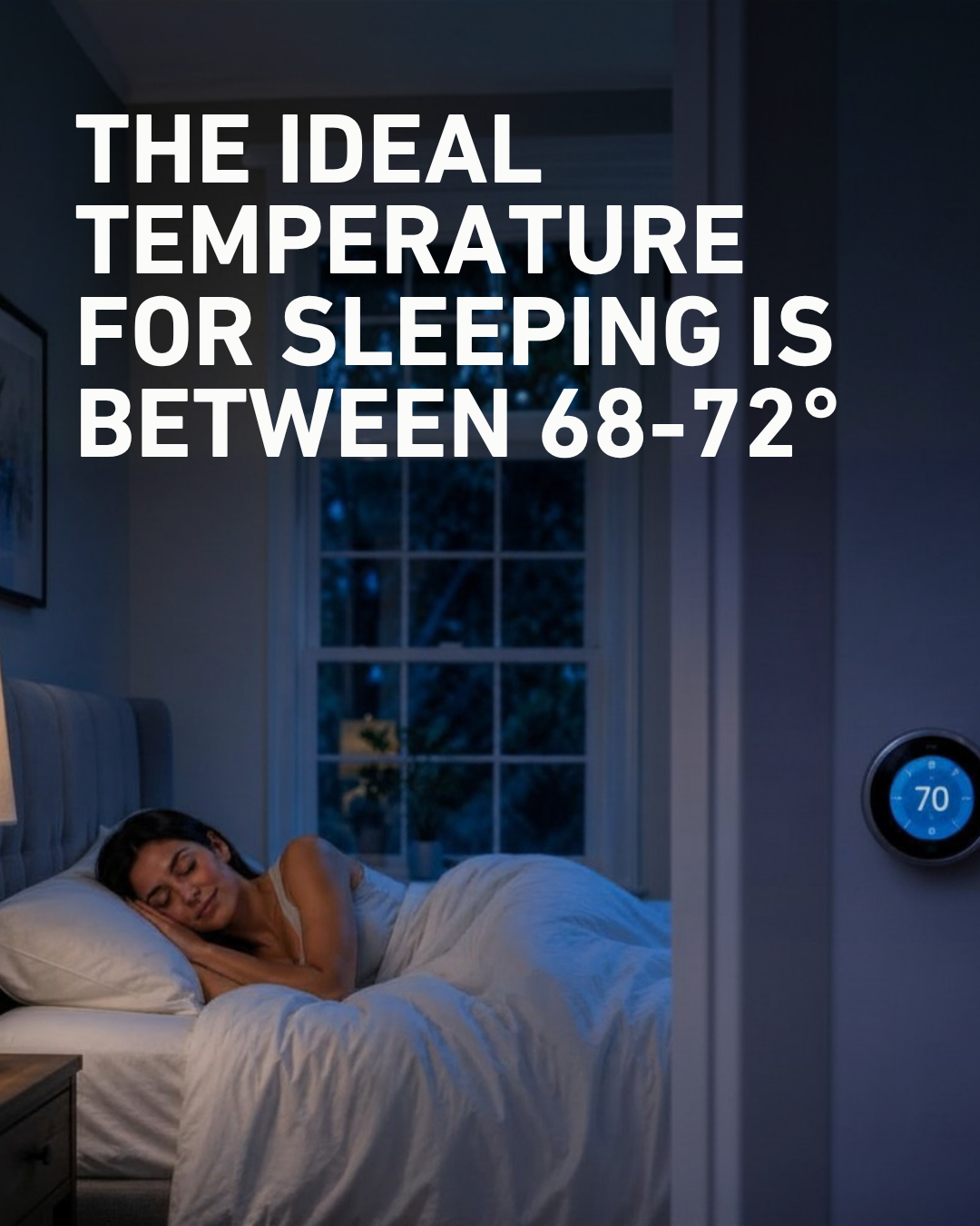 Bedroom comfort promotional artwork