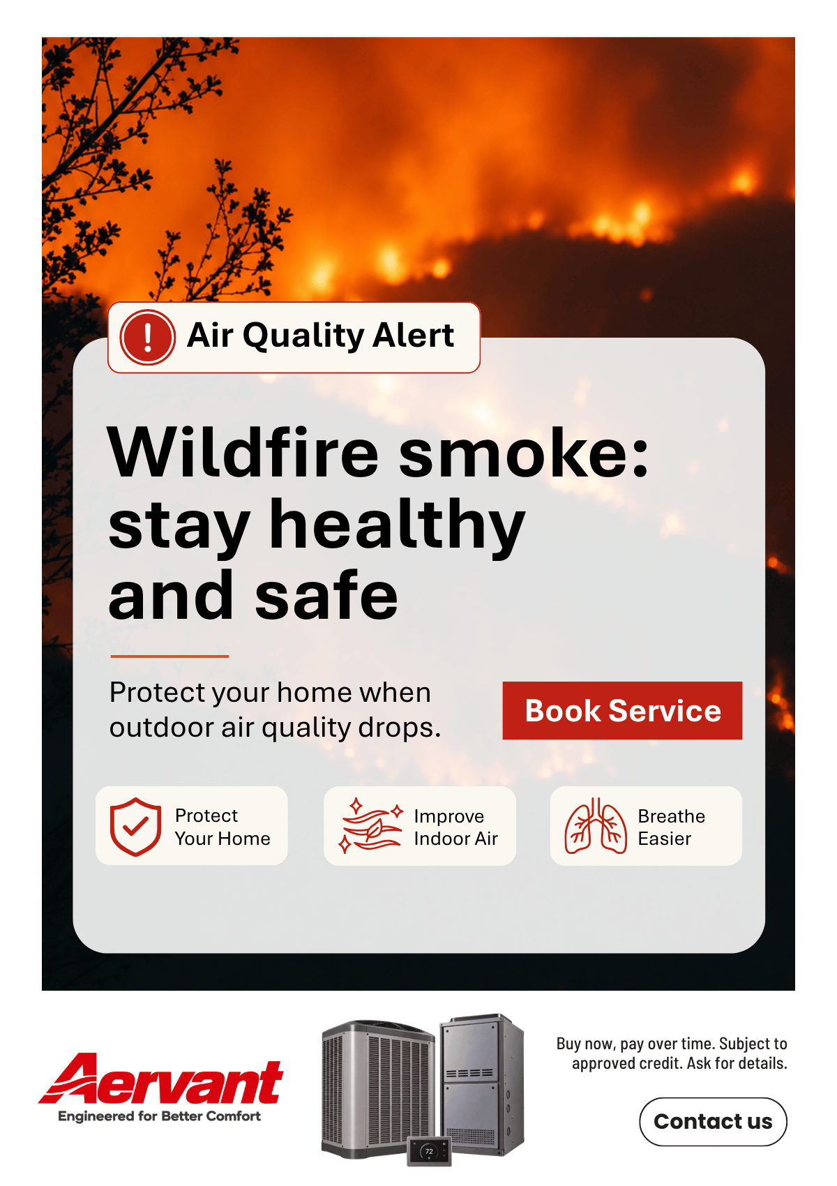 Email example · Air quality alert