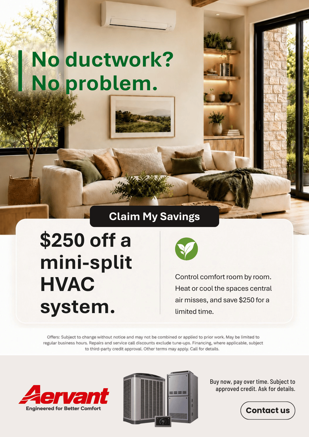 Email example · Ductless systems