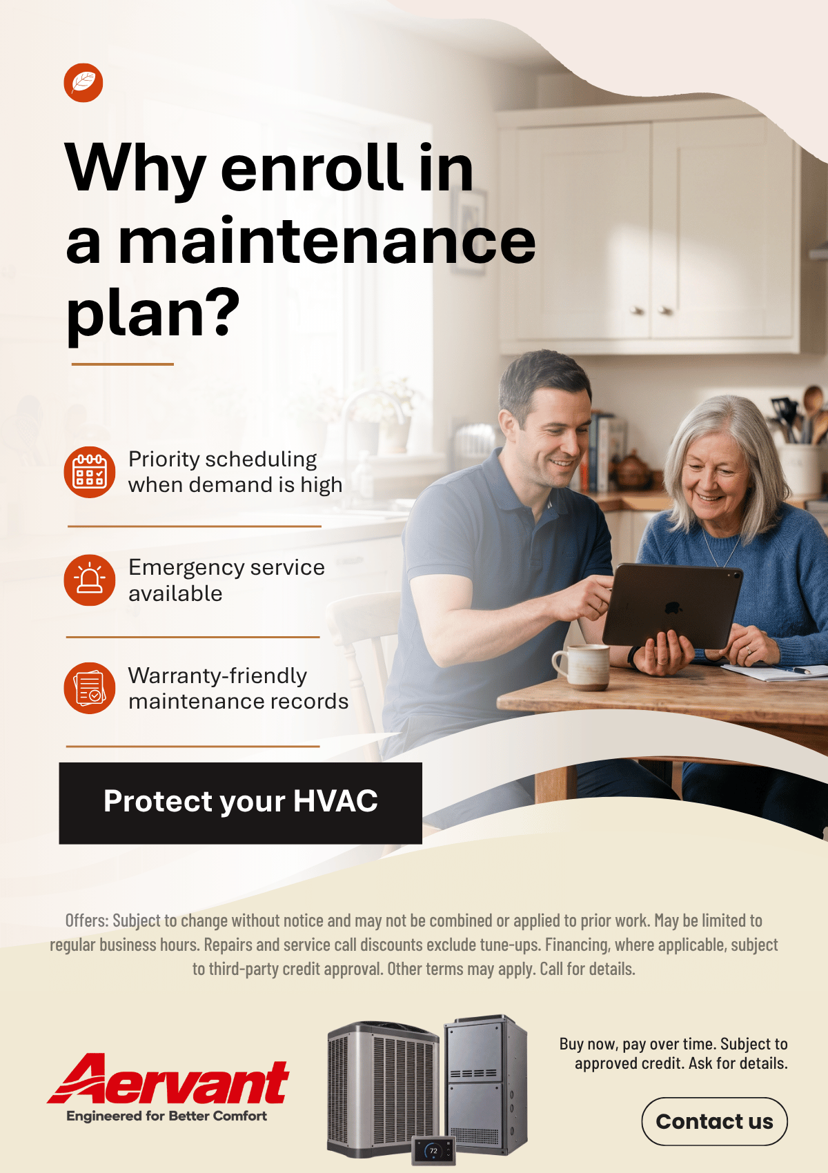 Email example · Maintenance plans