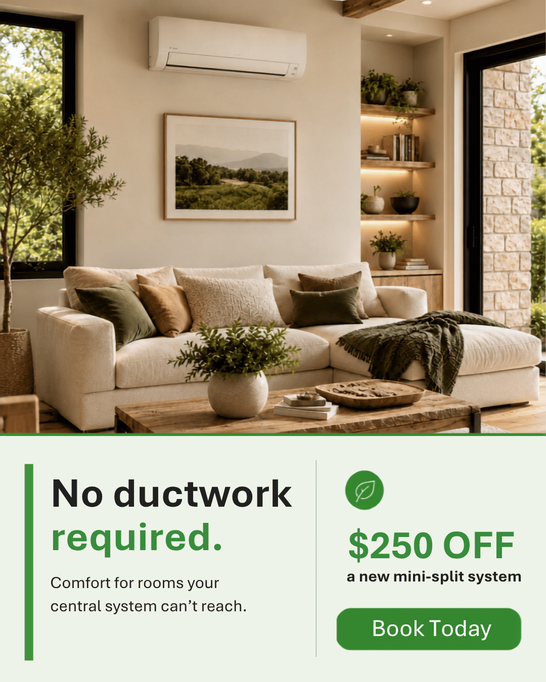 Social example · Ductless promotion